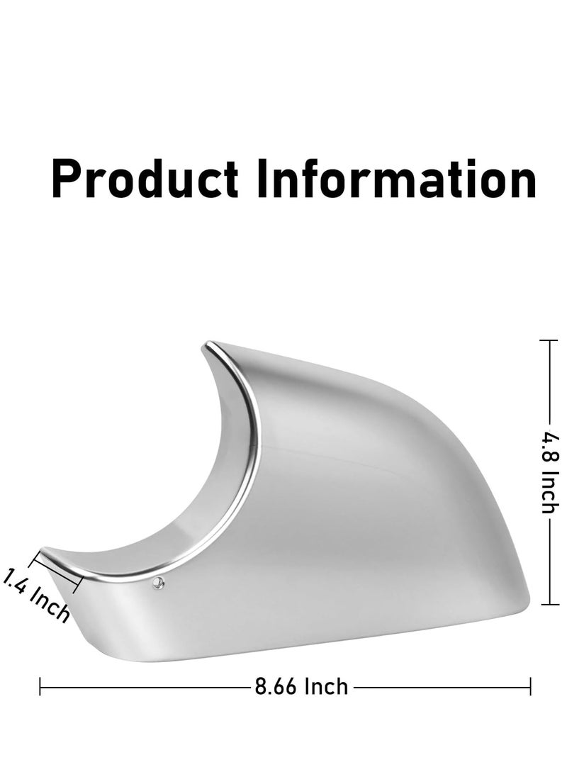 SYOSI - Compatible With Tesla Model 3 Mirror Lower Cover 2017 2022 Chrome Left Drive Side Rearview Mirror Base Cover Trim  Side Mirror Bottom Cover For Tesla Model 3 Wing Mirror Repair Left - Image 1