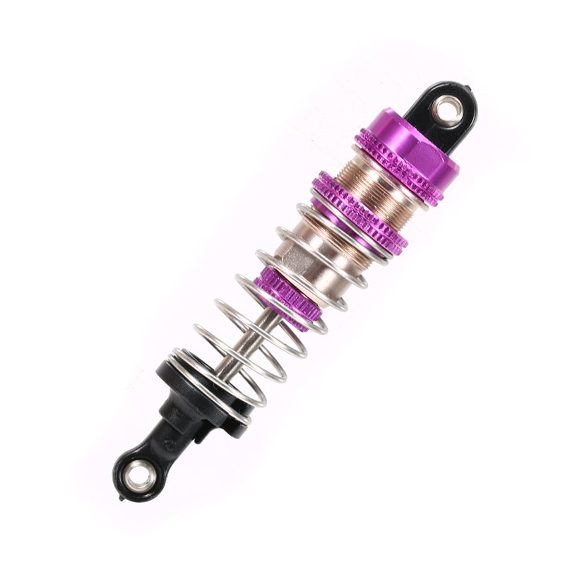 Front Shock Absorber 7.3cm 13g Purple: High-Quality Metal Crashworthy Wear-Resistant - Easy To Install Shock Absorber Replacement for 1/12 WLtoys 124019 Vehicle Upgrade - Image 1