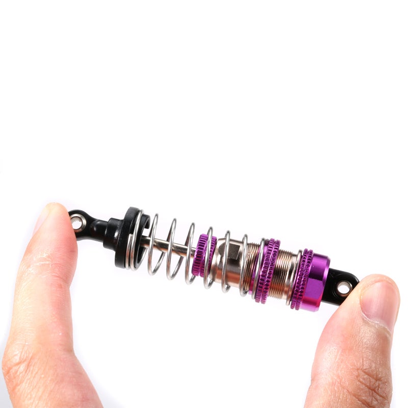 Front Shock Absorber 7.3cm 13g Purple: High-Quality Metal Crashworthy Wear-Resistant - Easy To Install Shock Absorber Replacement for 1/12 WLtoys 124019 Vehicle Upgrade - Image 3