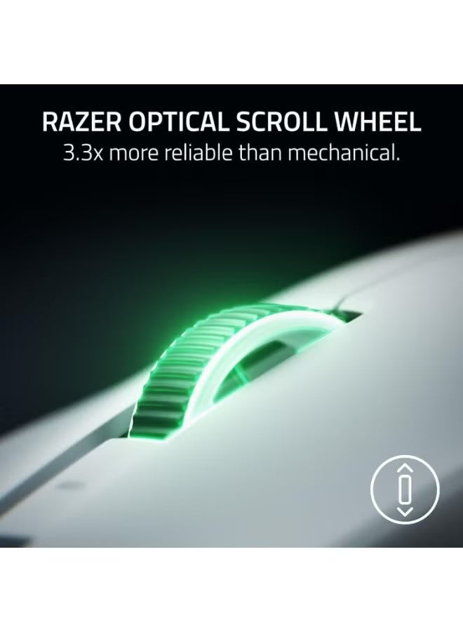 Razer Viper V4 Pro Wireless Esports Gaming Mouse: Symmetrical, 50g Lightweight, 8K Polling, 50K DPI Optical Sensor, Gen-4 Optical Switches, 6 Programmable Controls, HyperSpeed Wireless - White - Image 2