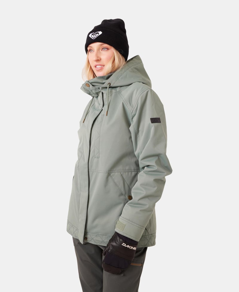 Roxy Women's Billie Jacket – 10K Waterproof Snow Jacket, Tailored Fit, PFAS-Free, Insulated, Sea Spray, Large - Image 4
