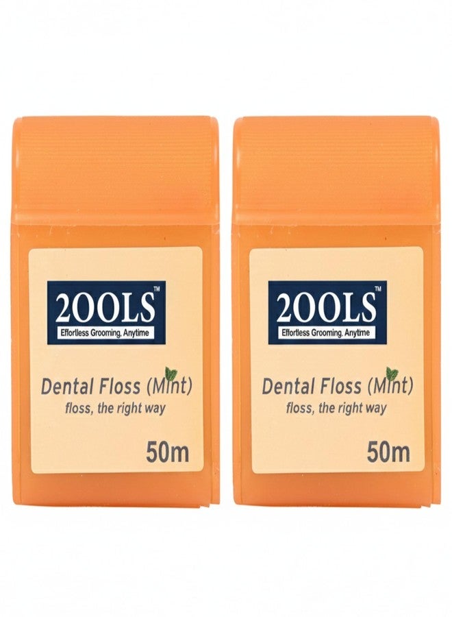 2ools Mint Dental Floss 50 mtr (TSOC8201, Pack of 2) - Image 1