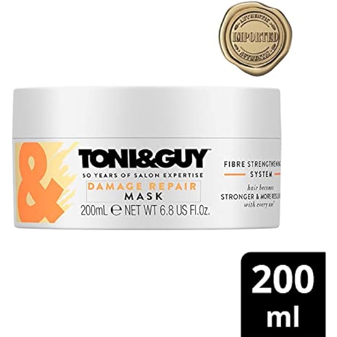 Toni & Guy DAMAGE REPAIR INTENSE REPAIR HAIR MASK TREATMENT FOR DRY WEAK BRITTLE HAIR PRONE TO BREAKAGE, 200ML - Image 3