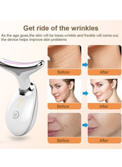 Bukela Firming Wrinkle Removal Device, Neck Face Lifting Tighten Massager, LED Photon Therapy Anti Wrinkle Double Chin Remover  - Image 5