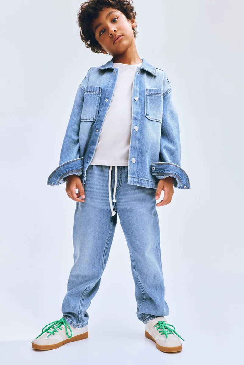 اتش اند ام بنطلون سهل الارتداء من التويل