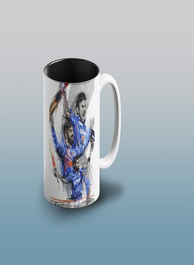 Prink Virat Kohli Coffee Mug with Print | Cricket Coffee Mug | Cricketers Printed Coffee Mugs | Captain Kohli Mugs | Gift for Friends, Kids | 330ml, Microwave & Dishwasher Safe - Image 3