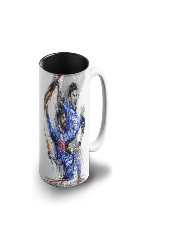 Prink Virat Kohli Coffee Mug with Print | Cricket Coffee Mug | Cricketers Printed Coffee Mugs | Captain Kohli Mugs | Gift for Friends, Kids | 330ml, Microwave & Dishwasher Safe - Image 1