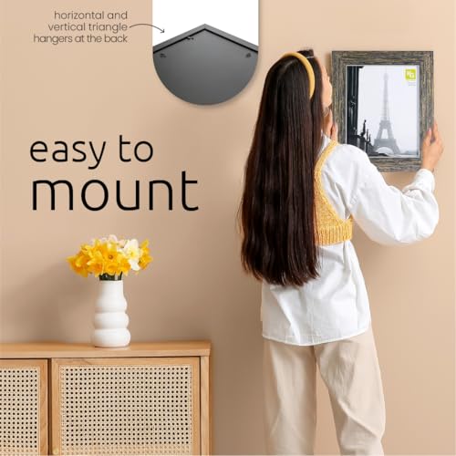 Kiera Grace kieragrace Emery Picture Frame - 5" x 7", Resin, Barnwood Finish - Image 4