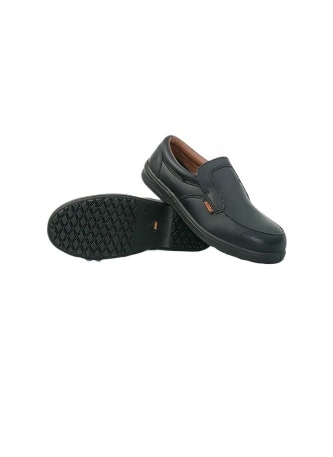 Executive Ex-Slip On Men Formal Work Ware Safety Shoes Metal Free Heat Oil And Slip Resistant