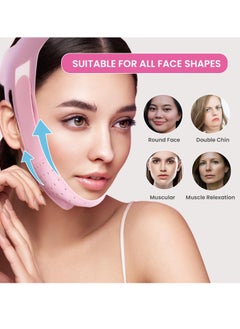 SupreH V-Line Lifting Mask Chin Strap: Reusable Face Lift Chin Strap for Sleeping Jaw Exerciser, Pink  - Image 3
