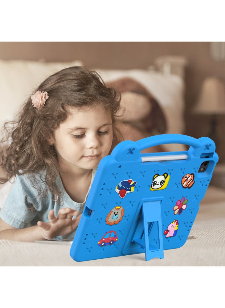 For iPad Pro 13 (2024)/Air 13 (2025)/(2024)/iPad Pro 12.9 (2022)/(2021)/(2020)/(2018) Case Kids EVA Tablet Cover - Sky Blue - Image 5