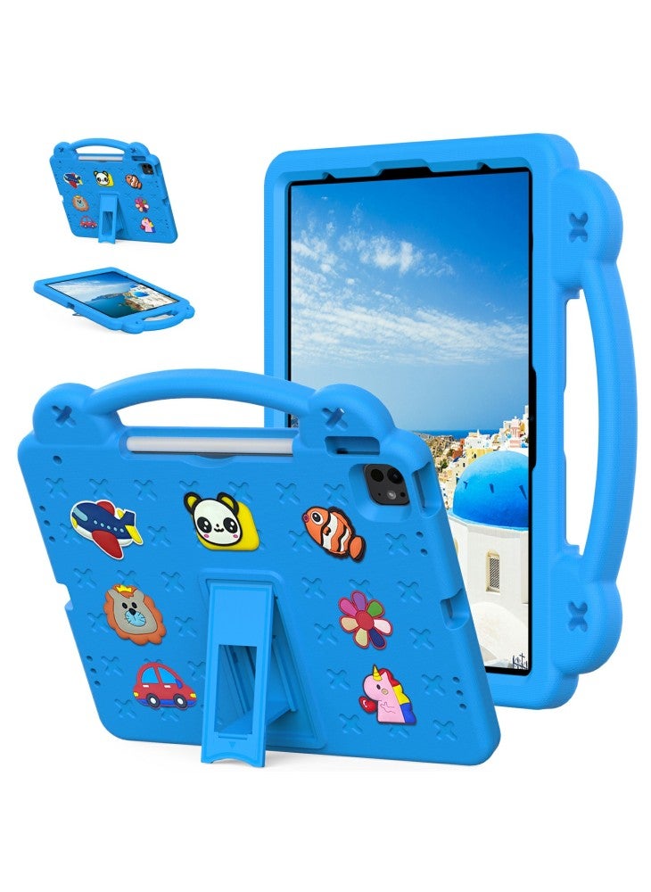For iPad Pro 13 (2024)/Air 13 (2025)/(2024)/iPad Pro 12.9 (2022)/(2021)/(2020)/(2018) Case Kids EVA Tablet Cover - Sky Blue - Image 1