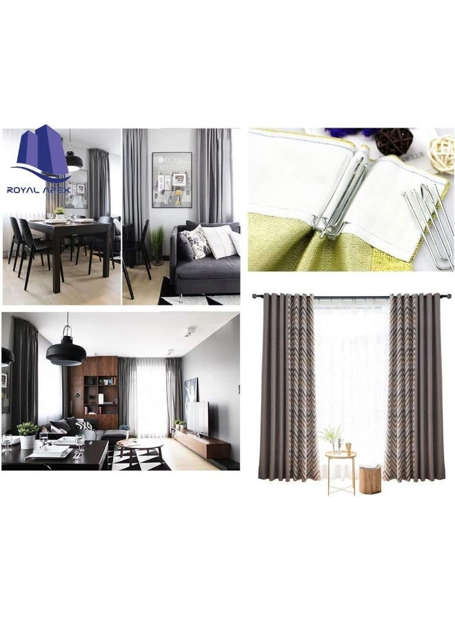 Royal Apex Curtain Pleater Tape Pleat Hook, 4 Prongs Pinch Pleat Drapes Clip Traverse Pleater 4 End Hooks - Image 4