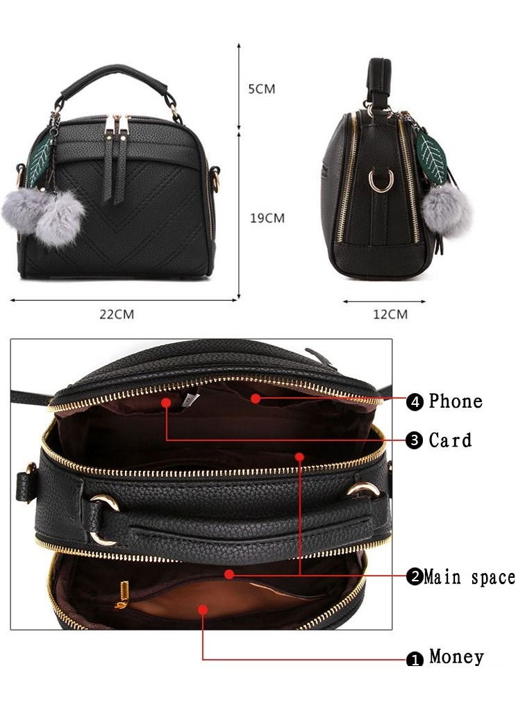 NIBEMINENT Handle Shoulder Bag For Women Ladies Medium Size Crossbody Bags  - Image 2