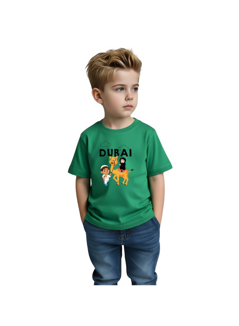 Dubai Design Printed Boys Souvenir T-Shirt for Kids - Image 2