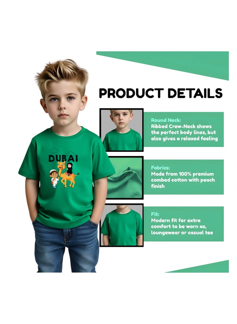 Dubai Design Printed Boys Souvenir T-Shirt for Kids - Image 3