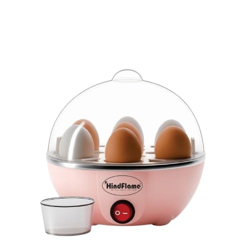 Hindflame Insta Electric Egg Boiler, 7 Egg Capacity, Auto Shut-Off & Over heat Protection Fast Boiling, Steaming, Egg Poacher, Compact Design for Home & Kitchen 350 W (Multicolor) - Image 1