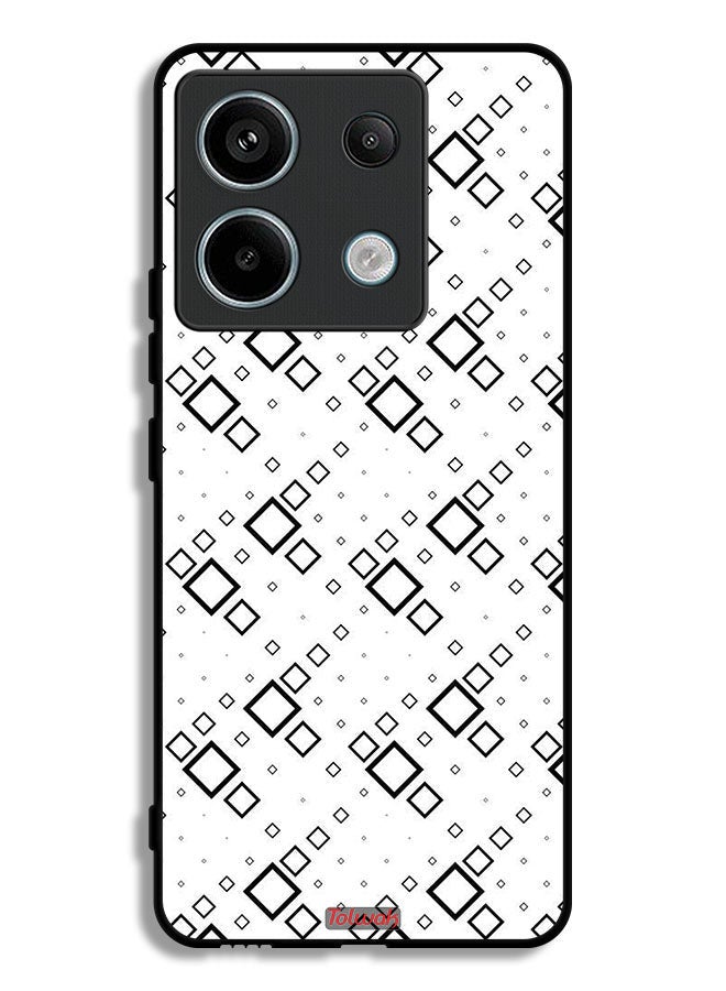 Tolwak Xiaomi Redmi Note 13 Pro Protective Case Cover Square Abstract Digital Art - Image 1