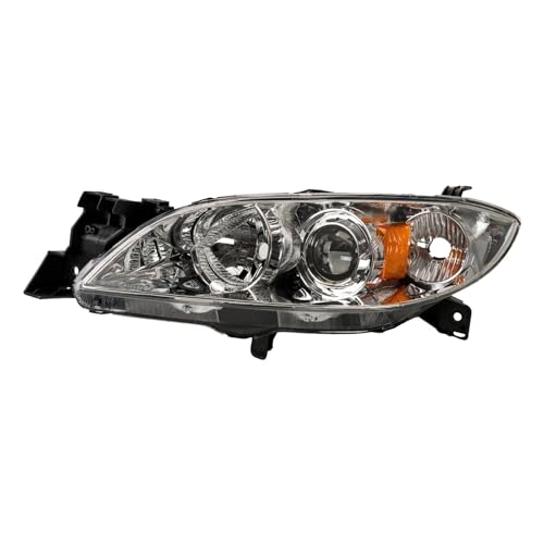 PHILTOP مجموعة مصابيح أمامية PHILTOP تناسب سيارة مازدا 3 سيدان 2004-2009، عاكس واضح عدسة واضحة هيكل واضح، OE BN8F510L0E BN8F510K0E، جانب السائق والراكب، مجموعات مصابيح السيارات - Image 5