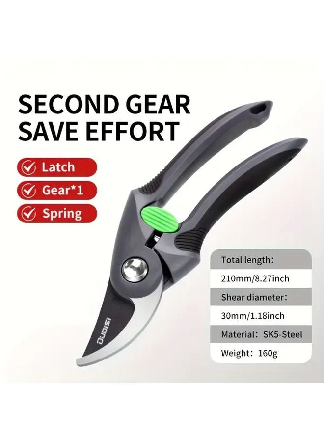 Model 208B High Carbon Steel Pruning Scissors Manual Garden Shears For Branches Fruit Trees - Image 1