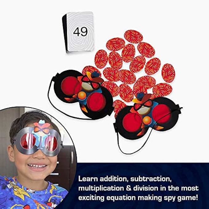 CHALK AND CHUCKLES Super Math Spy Board Game for Kids Age 812 Educational Brain Games for Kids 10 Years Gift for Boys Girls 9 10 11 Years STEM Toys - Image 3
