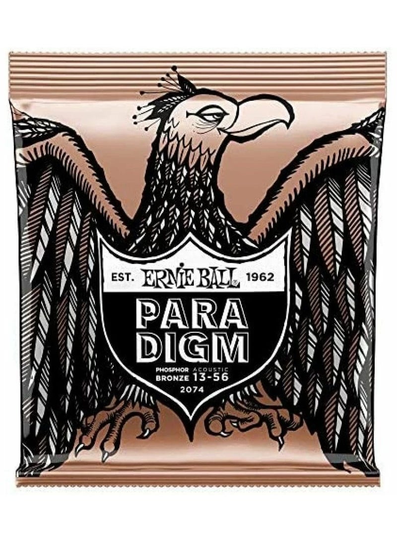 Ernieball P02074 paradigm med phos  brnz ac guitar strings  13 56