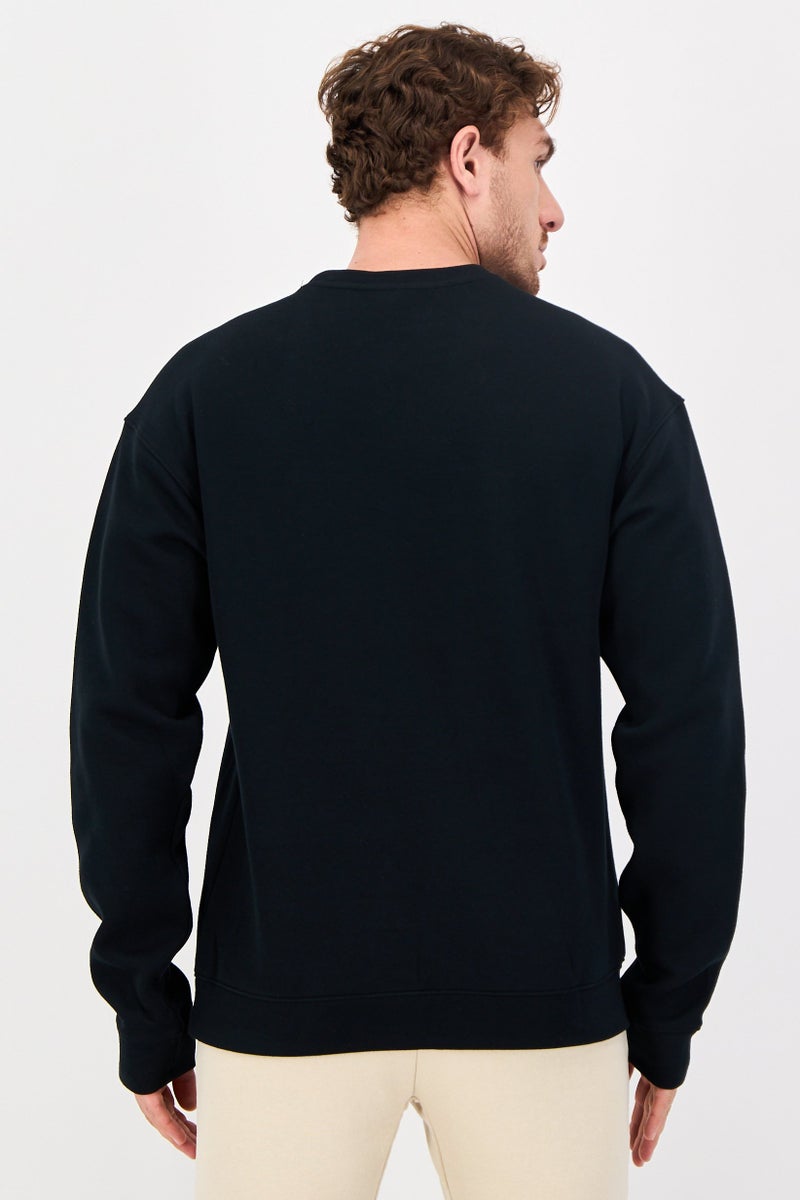 Reebok Men Sportswear Fit Long Sleeve Outdoor Sweatshirt, Black - Image 2