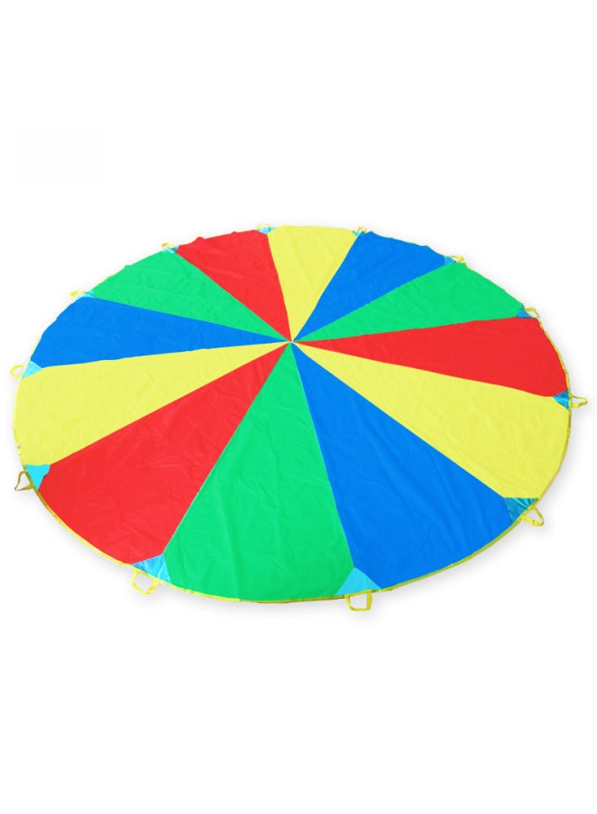 Rainbow Umbrella Outdoor Game Activity Equipment For Kindergarten Children Toy For Kids To Play-Color:11 M Rainbow Umbrella  - Image 5