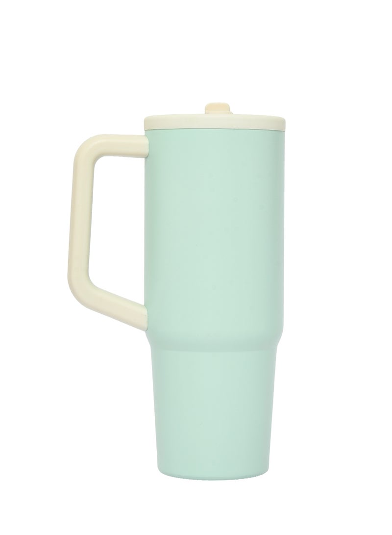 Prickly Pear Stainless Steel 40 Oz Hydrator 2.0 Water Bottle Sage & Cream Logo - Image 3