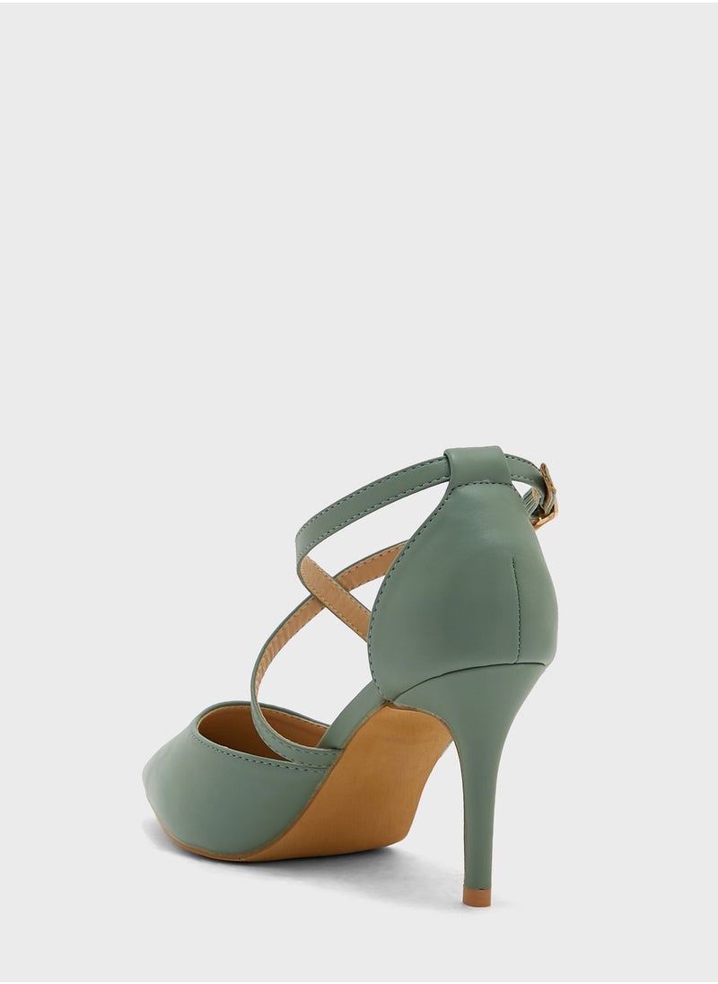 ELLA - Cross Over Strap Pointed Pump - Image 1