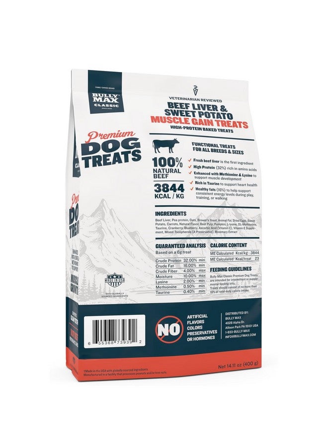 BULLY MAX Premium High Protein Dog Treats For Puppy & Adult Dogs  Training Dog Food Treats With 32% Protein, Real Meat, Veggies & Bcaas For Small, Medium & Large Breeds, Beef Flavor, 400G Bag - Image 5