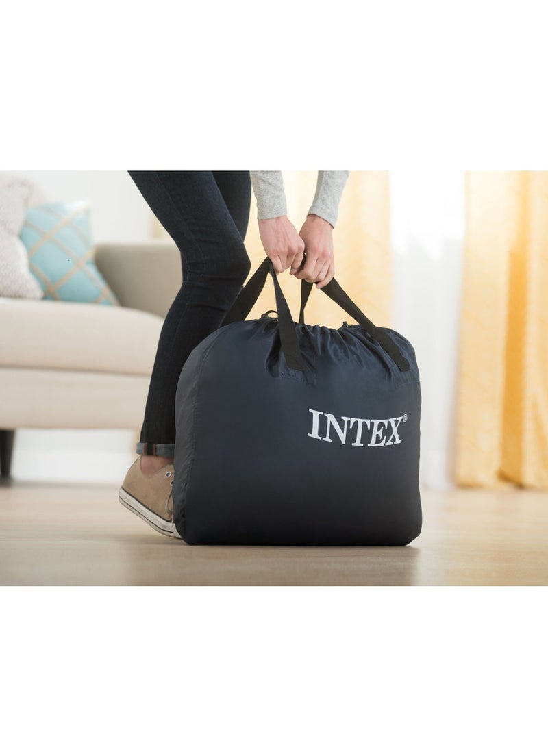 INTEX Queen Ultra Plush Airbed with Fiber-Tech Built in Pump - 60X80X18inch - Image 4