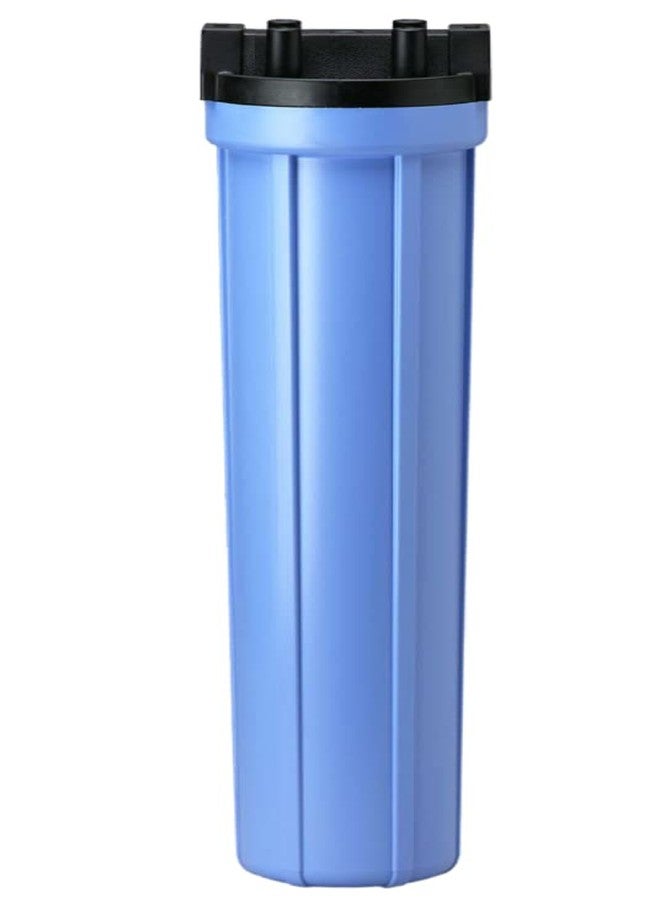 Pentek Pentair Pentek 150070 Traditional Standard Filter Housing, 3/4" NPT #20 Opaque Water Filter Housing with Mounting Bracket Cap, 20-Inch, Black/Blue - Image 1