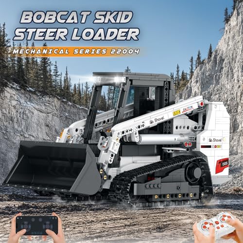 Reobrix Bobcat Skid Steer Loader Building Block SetAPP Remote RC Control Loader Vehicle Construction Toy with 24GHz MultiPlayer Mode 22004Vehicles Gift for Kids and Collectors1227 PCS - Image 5