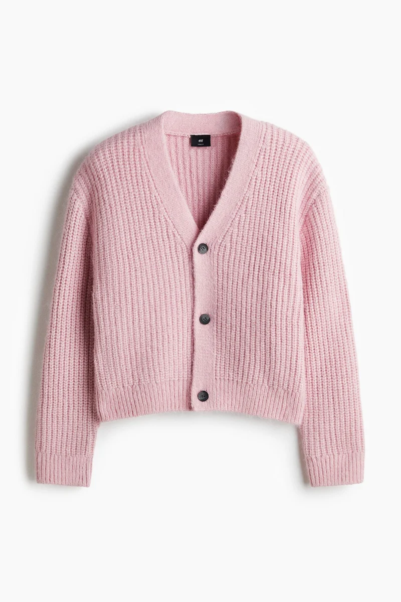 H&M Loose Fit Rib-knit cardigan