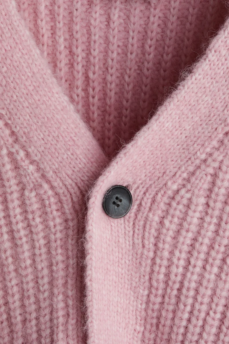 اتش اند ام كارديغان واسع محبوك من نسيج مطاطي