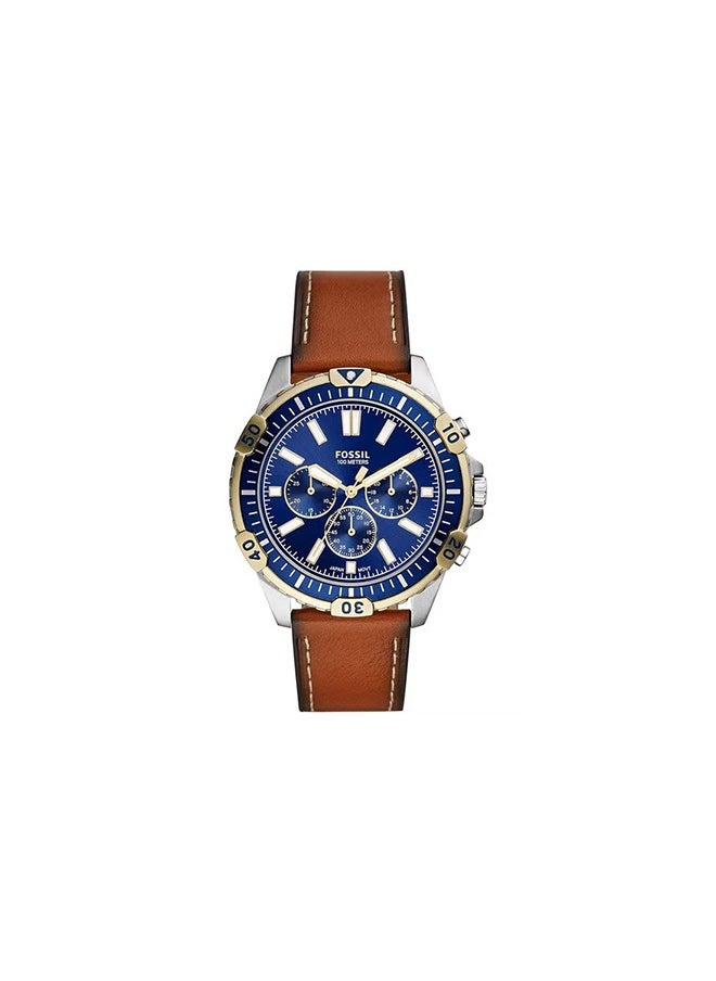 FOSSIL Fossil Men's watch imported waterproof leather quartz watch with brown bracelet -FS5625  - Image 1