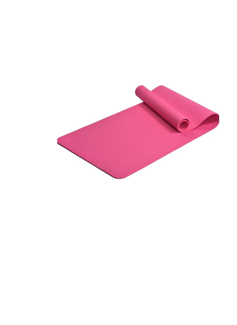 Generic Anusha Shop: NBR yoga mat thicken 15mm eco friendly with logo exercise mat fitness mat for home workout - Pink  - Image 2