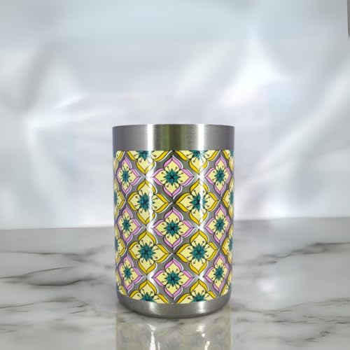 Classic Steels Stainless Steel - Multipurpose Tara Mandala Designer Glass Set for Home & Office | Ideal for Serving Water, Juice, Cold Drinks & Lemonade | Ideal Gift Choice | Pack of 6 | 300 ML Each - Image 1