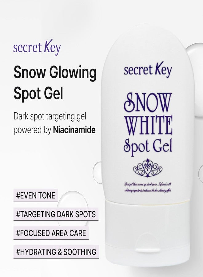 Secret Key SECRETKEY Snow Glowing Dark Spot & Tone Care Gel, Niacinamide with Hyaluronic Acid & Aloe Vera for Uneven Tone, Multi-Zone Illuminating Care for Face & Body, Korean Skin Care (2.29 Oz / 65g) - Image 2