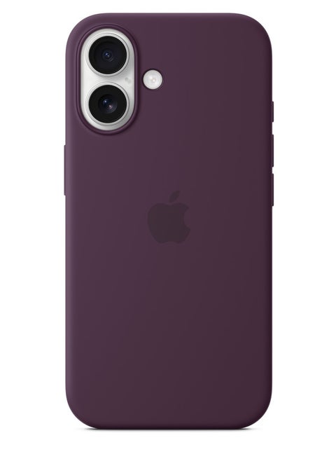 iPhone 16 Silicone Case Compatible with MagSafe | Premium Shockproof, Soft Touch, Durable Protection | Stylish Colors | MagSafe Compatible iPhone Case | Plum