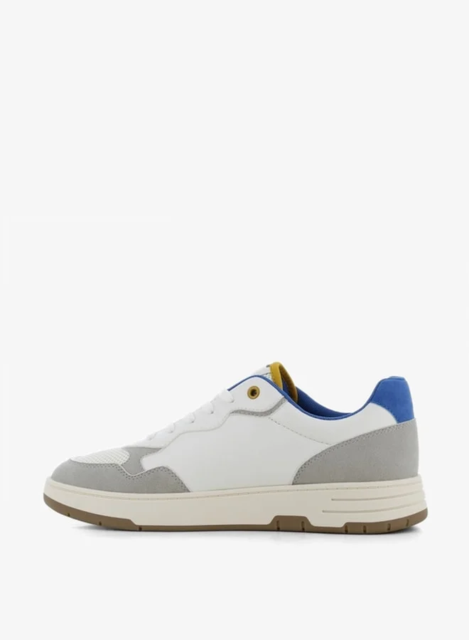 SJ Men's Colourblock Sneakers with Lace-Up Closure