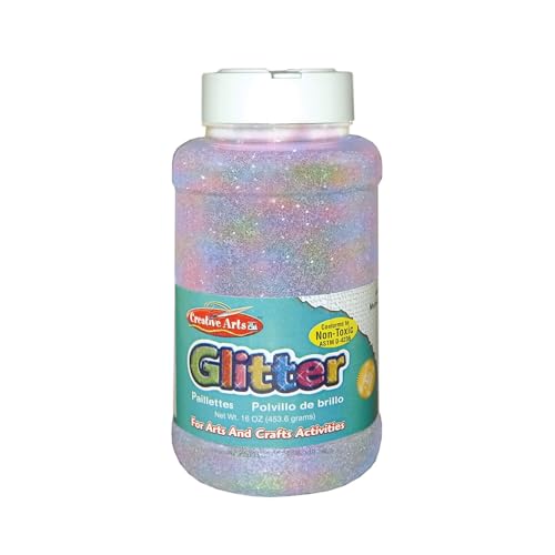 Charles Leonard Creative Arts by Charles Leonard Glitter, 16 Ounce Bottle, Iridescent (41175) - Image 2