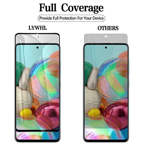 LYWHL [2 Pack] for Samsung Galaxy A71 / A72 / A73 Privacy Screen Protector, Anti Spy 9H Tempered Glass for Galaxy A73 5G A71 A72 (4G/5G), Case Friendly Full Coverage Anti Scratch Bubble Free Easy Install - Image 5