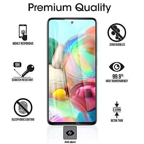 LYWHL [2 Pack] for Samsung Galaxy A71 / A72 / A73 Privacy Screen Protector, Anti Spy 9H Tempered Glass for Galaxy A73 5G A71 A72 (4G/5G), Case Friendly Full Coverage Anti Scratch Bubble Free Easy Install - Image 4