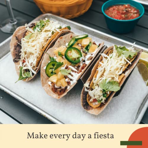 AVROX Pack of 4 - Stainless Steel Taco Holder Stand - Truck Tray Style - Each Rack Holds Up to 3 Tacos - Oven, Grill & Dishwasher Safe - Size 8" x 4" x 2" - Image 2