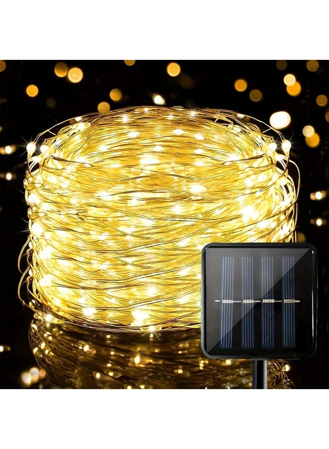72FT 200LED Solar Fairy Lights Outdoor 8 Modes Multicolor Copper Wire For Garden Patio - Image 2