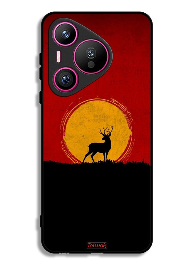 Tolwak Huawei Pura 70 Protective Case Cover Deer And Moon Artwork - Image 1