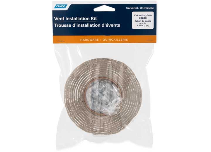Camco Universal Vent Installation Kit with Putty Tape- Use to Replace or Install Roof Vents, Side Mount Vents Plumbing Stacks and Refrigerator Vents (25003) - Image 4