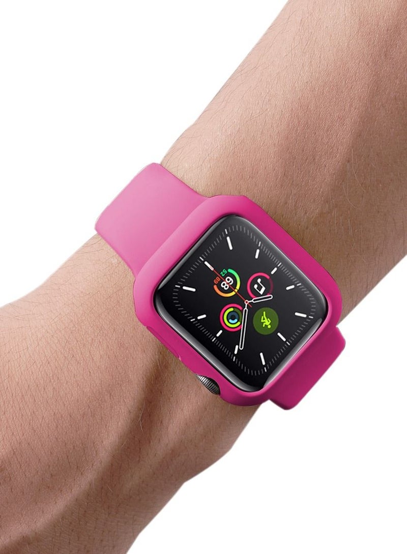 GULFLINK Silicone Watchbands 220mm Length with Protective Case Cover for Apple iWatch 7 45mm - Image 4